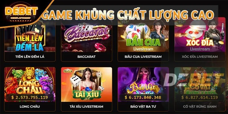 Đắm mình vào sự đa dạng của thế giới game bài DEBET